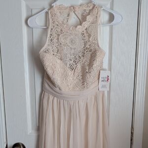 Saved By The Dress Soft Cream Long Dress